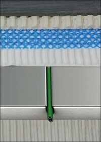 Selbstregelndes elektrisches Flächenheizsystem mit Heizbändern statt Heizmatten