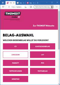 Verbesserter Online-Objektberater von Thomsit