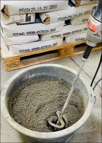 Neuer Sperr-Estrich von Sotano