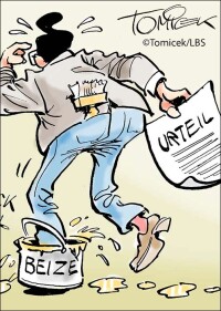 Beizen eines hölzernen Handlaufs ist bauliche Veränderung