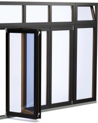 Fenster von Solarlux kombinierbar mit den eigenen Glas-Faltwänden