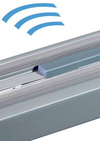 Verdeckt liegender Funk-Fenstersensor von Siegenia zur Zustandsüberwachung 