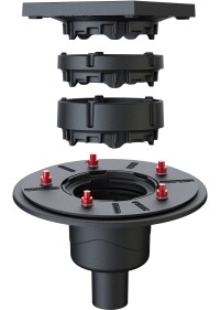 Neue Jet-Flachdachabläufe von  ACO Passavant zur Unterdruckentwässerung