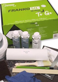 Frankosil to go für kleine Abdichtungsmaßnahmen und Haftzugtests