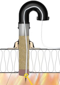 Brandsichere Flachdach-Rohrdurchführung mit SitaFireguard