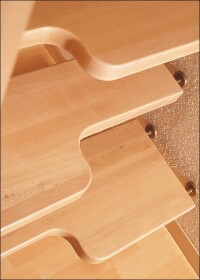 Raumspartreppen auf einem Quadratmeter Grundfläche möglich