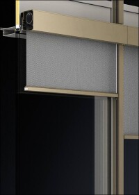 Textilscreen von Roma speziell für Pfosten-Riegel-Fassaden