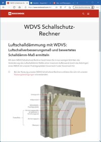 WDVS-Luftschalldämm-Maß-Rechner von Deutsche Rockwool