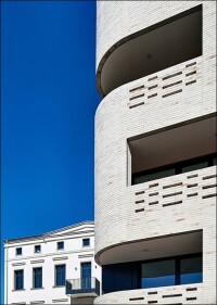 Helle GIMA-Klinkerfassade im Berliner Büro-, Wohn- und Kreativ&shy;quartier NeuHouse