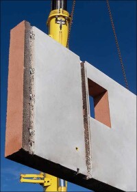 Massivwände von FCN aus Leichtbeton und Ton