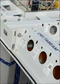 Deltabeam-Verbundträger und Holz-Beton-Verbunddecken für F&E-Gebäude in Göttingen