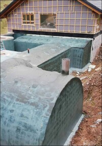 Bierbrauer ließ Gewölbekeller bei kaltem Wetter mit RD 2 The Green 1 von Botament reaktiv abdichten