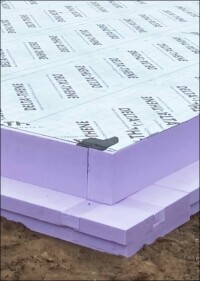 Thermobodenplatte: Bodenplattendämmung und -abdichtung mit integrierter Heizung