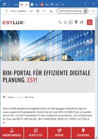 BIM-Portal à la Esylux