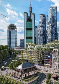 Grüne, städtebauliche Inspirationen durch „Zukunftsbilder 2045“