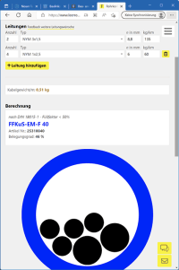 Leerrohrkonfigurator von Fränkische für die Elektroinstallation
