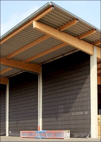 Textile Leichtbautore und -fassaden zur Gestaltung großer Industriehallen und Lagerstätten