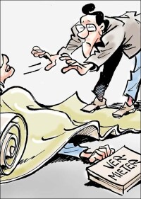 Parkett, Laminat, Fliesen und Teppiche vor Gericht