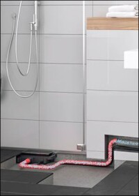 Bodenablaufpumpe von Pentair Jung Pumpen trifft auf Ablaufdesign von Dallmer