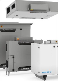 Airflows neue zentrale Lüftungsgeräteserie DUPLEXbase für die Innen- und Außenaufstellung