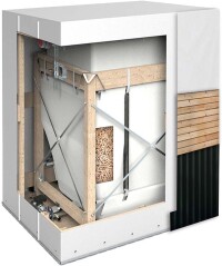 Outdoor-Pelletlagerung per Gewebetank von ÖkoFEN