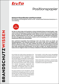 bvfa empfiehlt zeitnahen Umstieg auf fluorfreie Schaumfeuerlöscher