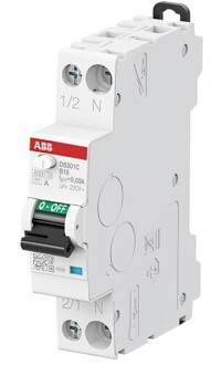 Schlanker Fehlerstrom-Schutzschalter mit Überstromschutz (FI/LS) neu von ABB
