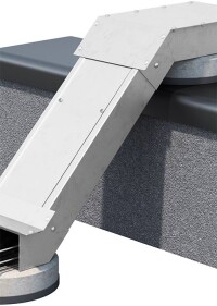 Brandschutzkanal von OBO zur Überwindung von Hindernissen im Außenbereich