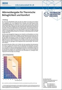Neues Infoblatt zur Thermischen Behaglichkeit vom Bundesverband der Deutschen Heizungsindustrie