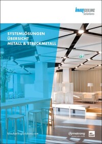 Metall- und Streckmetalldecken von Knauf Ceiling Solutions auf einen Blick