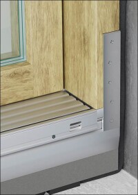 Bauanschlüsse für die Eco Pass-Bodenschwelle von Siegenia