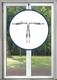 Einbruchschutz à la Winkhaus an mehrflügeligen Fenstertüren mit neuer Stulpeckumlenkung