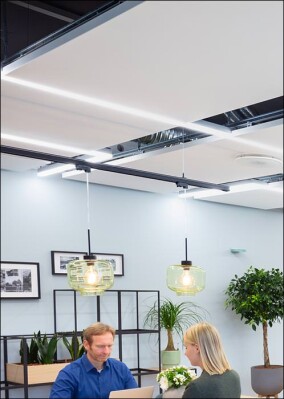 Neue Heiz-/Kühldecken-Generation von Ecophon und Lindab