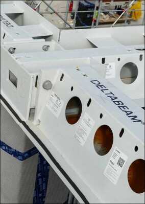 Deltabeam-Verbundträger und Holz-Beton-Verbunddecken für F&E-Gebäude in Göttingen