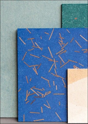 Superwood: recyclingfähige Holzfaserplatten mit Casein-Bindemittel für Architektur und Möbelbau