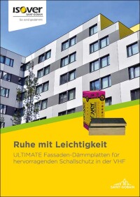 Ultimate-Dämmplatten im Sinne des Schallschutzes bei vorgehängten hinterlüfteten Fassaden