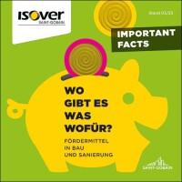 Aktualisierte Fördermittel-Broschüre von Isover