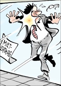 „Gefangene“ Terrasse ohne Mietvertrag vor Gericht