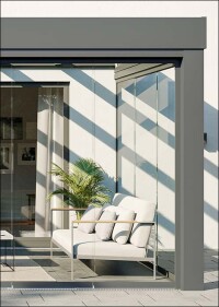 Sunflex stellt kubisches Terrassendach SF300 endlich öffentlich vor