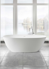 Freistehende Badewanne Milano aus Mineralwerkstoff von Repabad