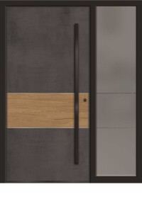 Haustür mit Keramikfüllung für hohen Einbruchschutz von Versco