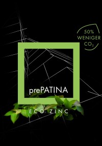 Rheinzink senkt CO₂-Fußabdruck um die Hälfte: aus prePATINA wird prePATINA ECO ZINC
