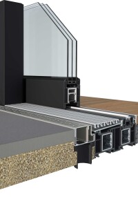 Barrierefreie Schwelle für Hebeschiebetüren von Deceuninck