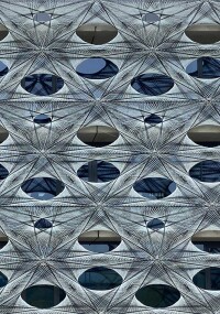 Echt gesponnen: Textile Fassade aus gewickelten Fasern, fixiert mit Kunststoffharz von Covestro