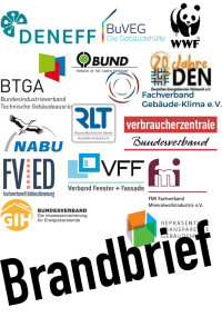 Brandbrief von 15 Verbänden: Einbruch bei Gebäudesanierungen gefährdet Klima, Jobs und sozialen Frieden