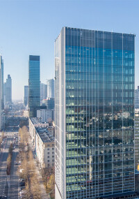 Brandmelde-, Sprachalarmierungs-, Zutritts- und Videosystem für Bürohochhaus in Warschau von Bosch