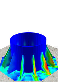 Realitätsnahe Berechnung elastischer Ankerplatten für Dübelbefestigungen in Beton