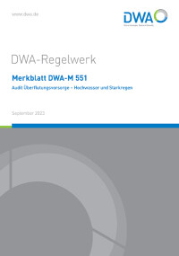 Aktualisierungen: Merkblatt DWA-M 551 und Arbeitsblatt DWA-A 787
