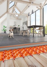 Energieeffiziente Fußbodenheizung à la Schlüter