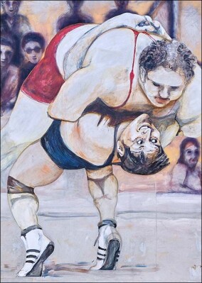 „Jahrhundertschultersieg“ des „Krans von Schifferstadt“ in Beton gebannt